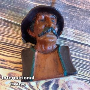 International House vintage Mexican man candle
